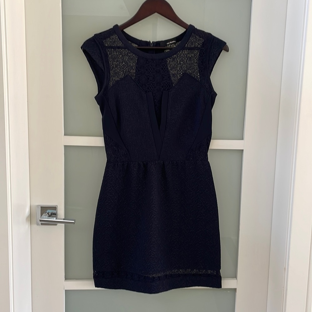 The Kooples Mini Dress in Navy, Size Small